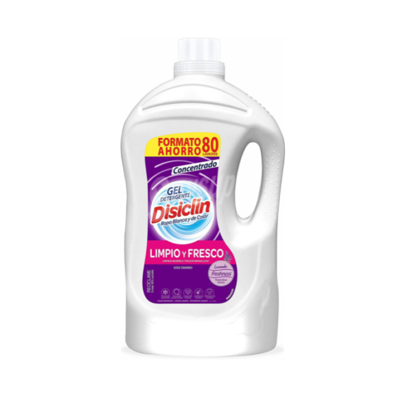 Disiclin detergente limpio y fresco lavanda 80 lavados