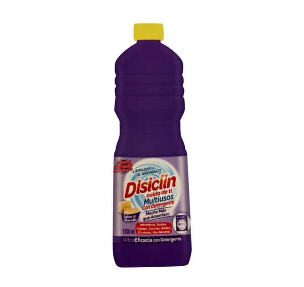 Disiclin Limpiador de Amoniaco Con Detergente Jabón de Marsella 1500 ml